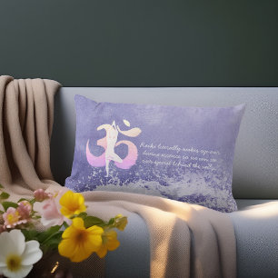 Yoga Pose OM-offert för Yi Meditation-instruktor Lumbarkudde