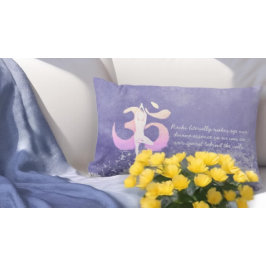 Yoga Pose OM-offert för Yi Meditation-instruktor Lumbarkudde