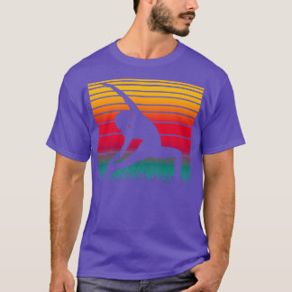 Yoga Pose Retro Vintage Sunset 20 T Shirt