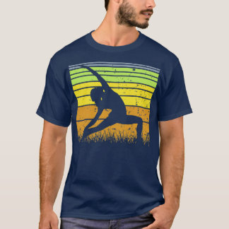 Yoga Pose Retro Vintage Sunset 22 T Shirt