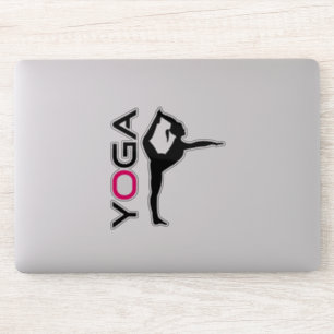 Yoga Pose Silhouette Klistermärken