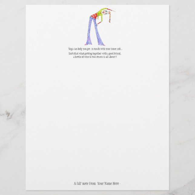 Yoga Pose Stationery (Framsida)
