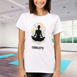 Yoga pose swirrds namn t shirt