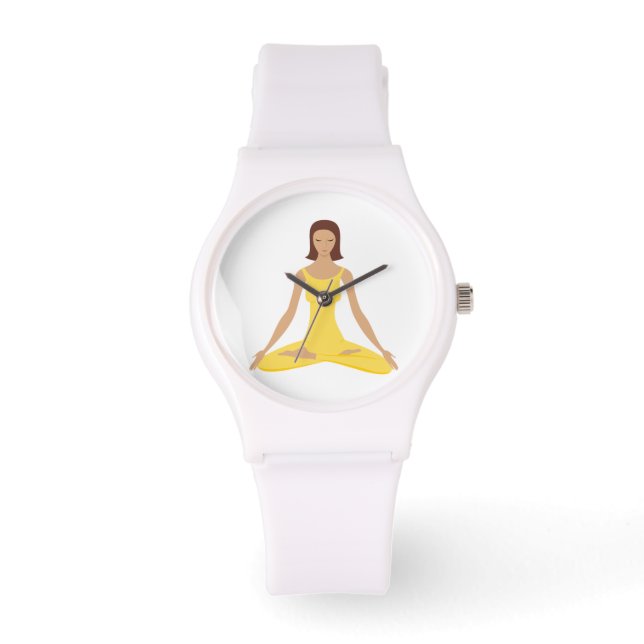 Yoga Pose Womens Watch Armbandsur (Framsida)