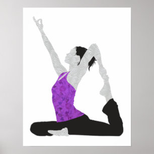 Yoga poserar affischen poster