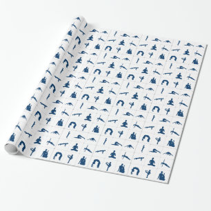 Yoga poserar presentpapper