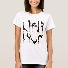Yoga poserar t shirt