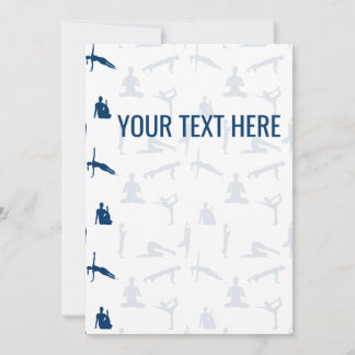 Yoga Poses Asanas Announcement Meddelande