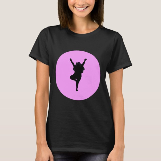 Yoga Poses Body Positive T Shirt (Framsida)