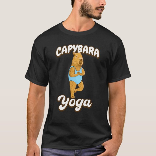 Yoga poses Capybara Gymnastic leotard T Shirt (Framsida)