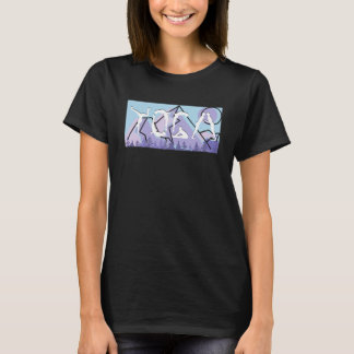 Yoga Poses För manar Women Yoga Retro Meditation T Shirt