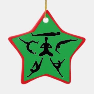 Yoga Poses - julprydnader Julgransprydnad Keramik