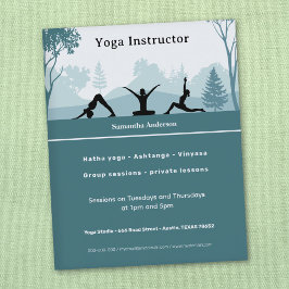 Yoga Poses & Ligcape - Yoga Instructor Flygblad