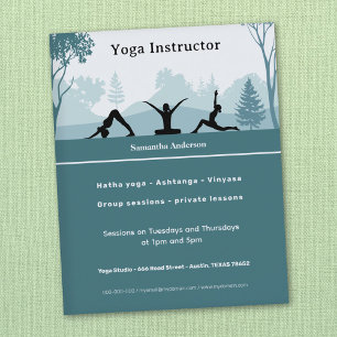 Yoga Poses & Ligcape - Yoga Instructor Flygblad