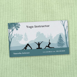 Yoga Poses & Ligcape - Yoga Instructor Visitkort