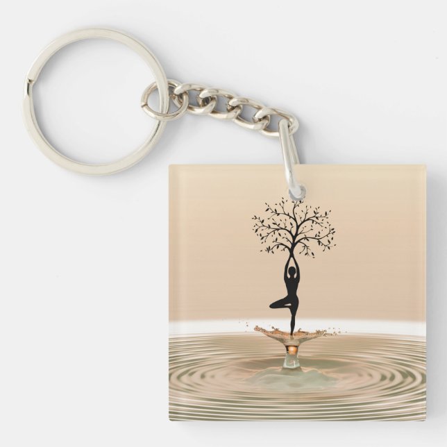 Yoga Poses & Lotus Träd Position Zen & Meditation (Framsidan)
