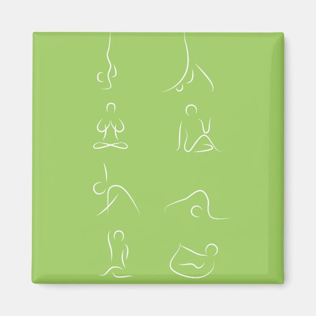 Yoga Poses Magnet (Framsidan)