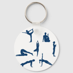 Yoga Poses Nyckelring