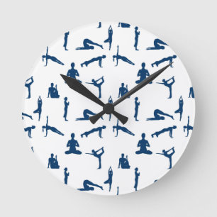 Yoga Poses Rund Klocka