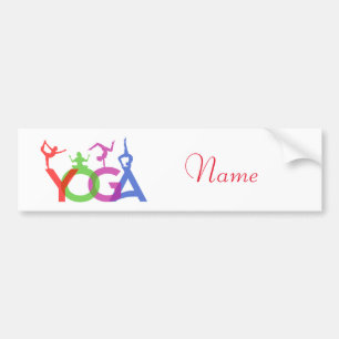 Yoga Poses Silhouettes Thunder_Cove Bildekal
