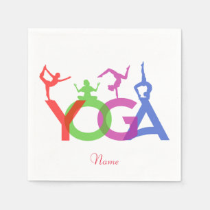 Yoga Poses Silhouettes Thunder_Cove Pappersservett