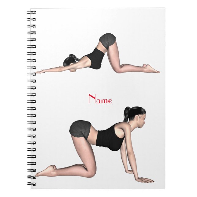Yoga Poses Thunder_Cove Anteckningsbok (Framsidan)