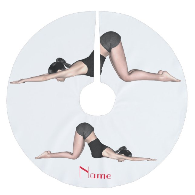 Yoga Poses Thunder_Cove Julgransmatta Borstad Polyester (Framsidan)