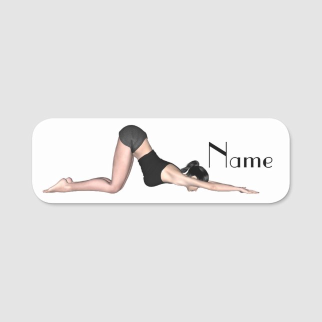 Yoga Poses Thunder_Cove Namnbricka (Framsida)