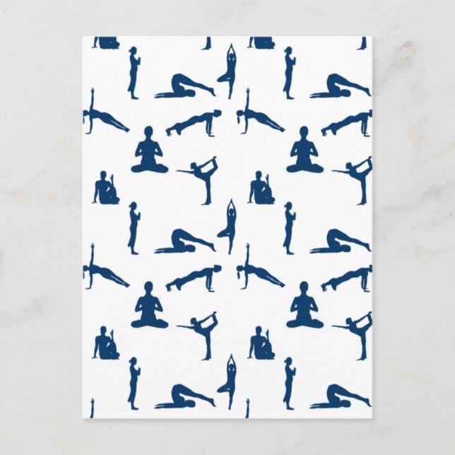 Yoga Poses Vykort (Framsida)
