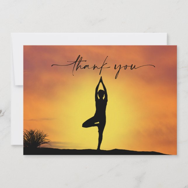 Yoga Position - tackkort Tack Kort (Framsida)