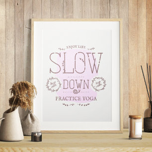 Yoga Poster långsam nedgång