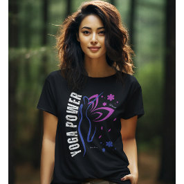 Yoga Power Inspirational Typography Yoga Tshirt T Shirt