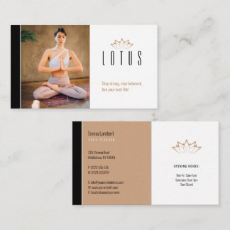 Yoga | Professionell Lärare Visitkort