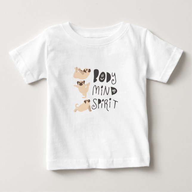 Yoga Puggs T Shirt (Framsida)