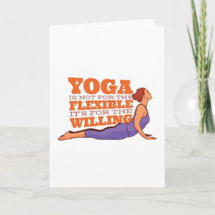 Yoga Quote Kort