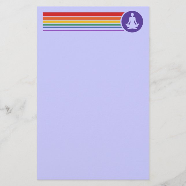 Yoga Rainbow Brevpapper (Framsida)