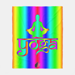 Yoga Rainbow Intentions Fleecefilt