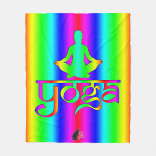Yoga Rainbow Intentions Fleecefilt