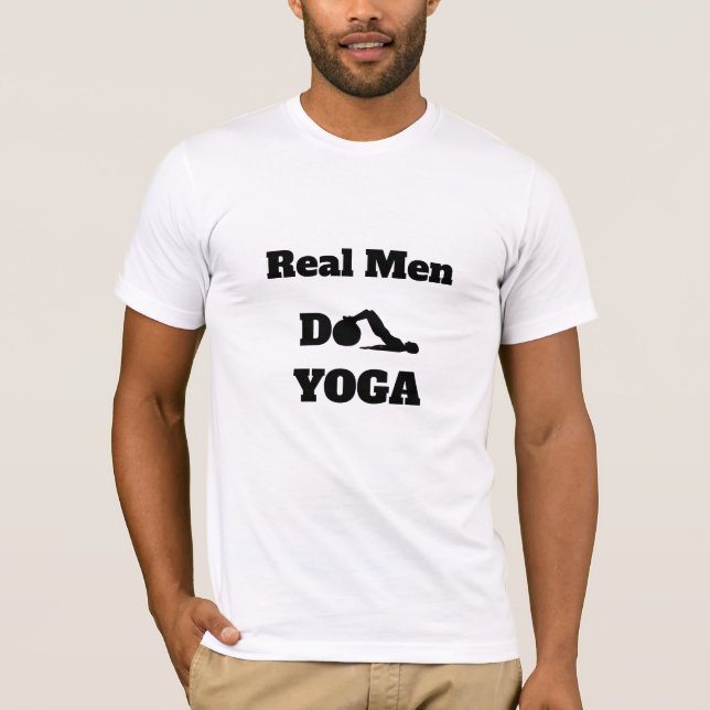 *~* Yoga - Real Manar Do YOGA White T Shirt (Framsida)