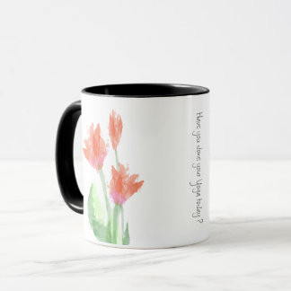 Yoga Red Tulips Mugg