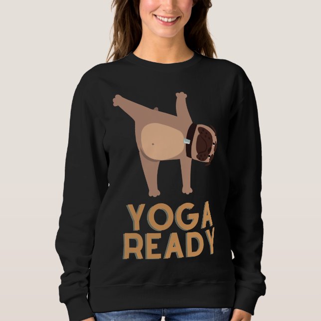 Yoga Redo Hund T Shirt (Framsida)