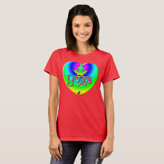Yoga Regnbåge Intentioner Hjärtat T-Shirt
