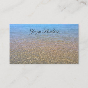 Yoga Reiki Andlig Healing Vatten Studio Business Visitkort