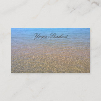 Yoga Reiki Andlig Healing Vatten Studio Business Visitkort