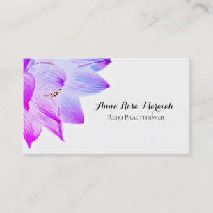 *~* Yoga Reiki Energy Healing Light Fylld Lotus Visitkort