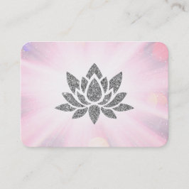 *~* Yoga Reiki Healing Energy Glitter Lotus Rays  Visitkort