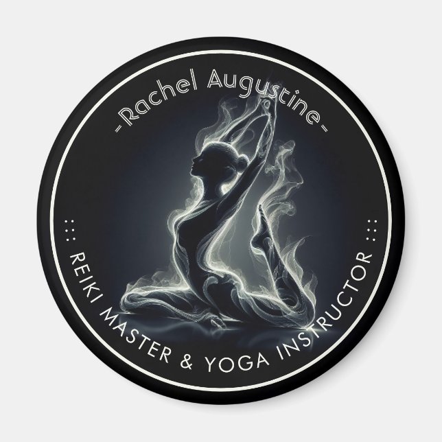 Yoga Reiki-instruktör Enbent kung Trandansning Magnet (Framsidan)