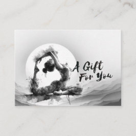 Yoga Reiki-instruktör med en-legerad Kung Pigeon P Rabattkort