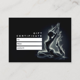 Yoga Reiki-instruktör med en-legerad Kung Pigeon P Rabattkort