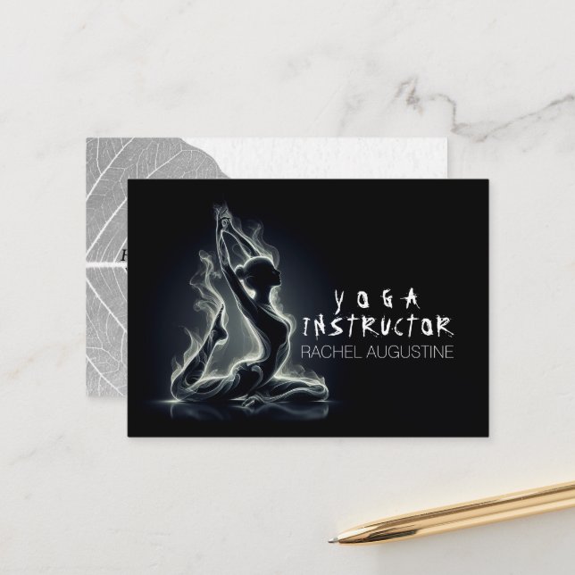 Yoga Reiki-instruktör med en-legerad Kung Pigeon P Tidsbeställning Kort (Fram/Back In Situ)